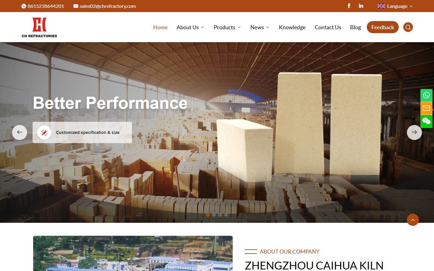 Caihua Refractories 郑州彩华