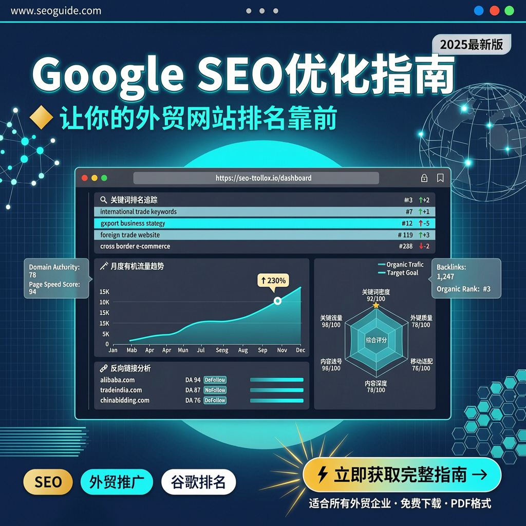 Google SEO优化指南：让你的外贸网站排名靠前
