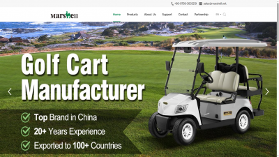 高尔夫球车外贸独立站建站案例