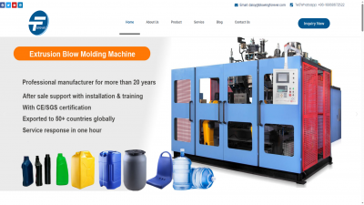 精密吹瓶机外贸独立站建站案例