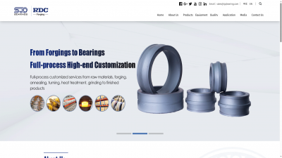 轴承行业响应式建站案例