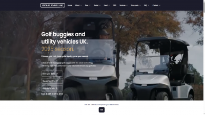 电动高尔夫球车企业外贸独立站案例