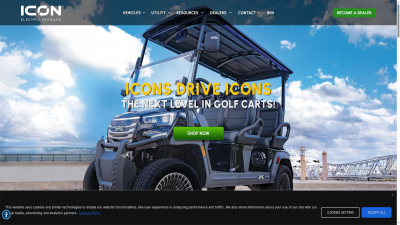 高尔夫球车英文网站建设案例