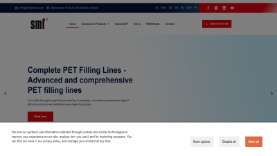 小型吹瓶机企业英文独立站建设案例