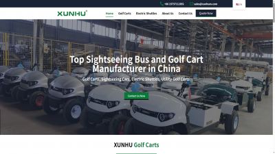 高尔夫球车品牌英文官网建设案例