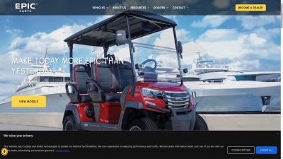 高尔夫球车行业英文独立站建设案例