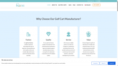 高尔夫球车独立站建站案例