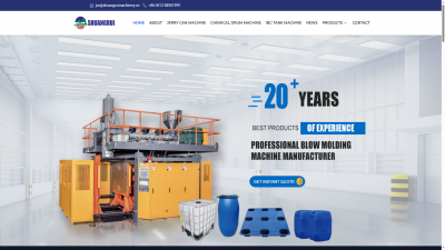 吹瓶机行业外贸独立站建站案例