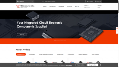 电子元器件建站英文案例