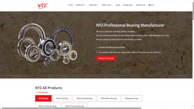 轴承出口企业建站案例